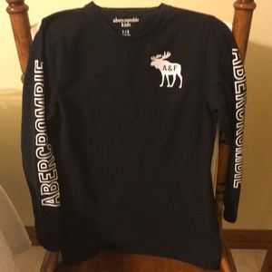 Abercrombie kids black t- shirt